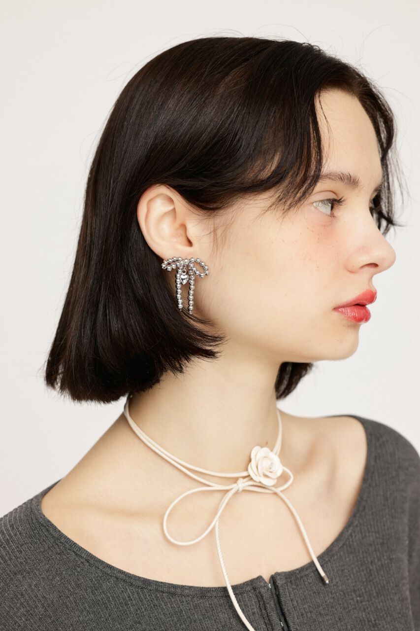 SLY「RIBBON CHARM ピアス」|ピアス|