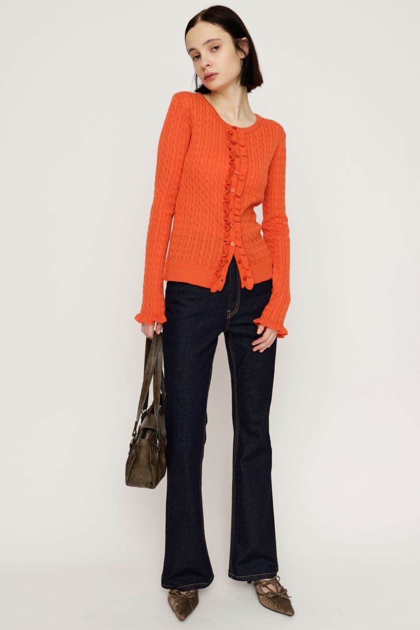 SLY「HW FLARE PT WITH ROICA（R）EF」|デニム|