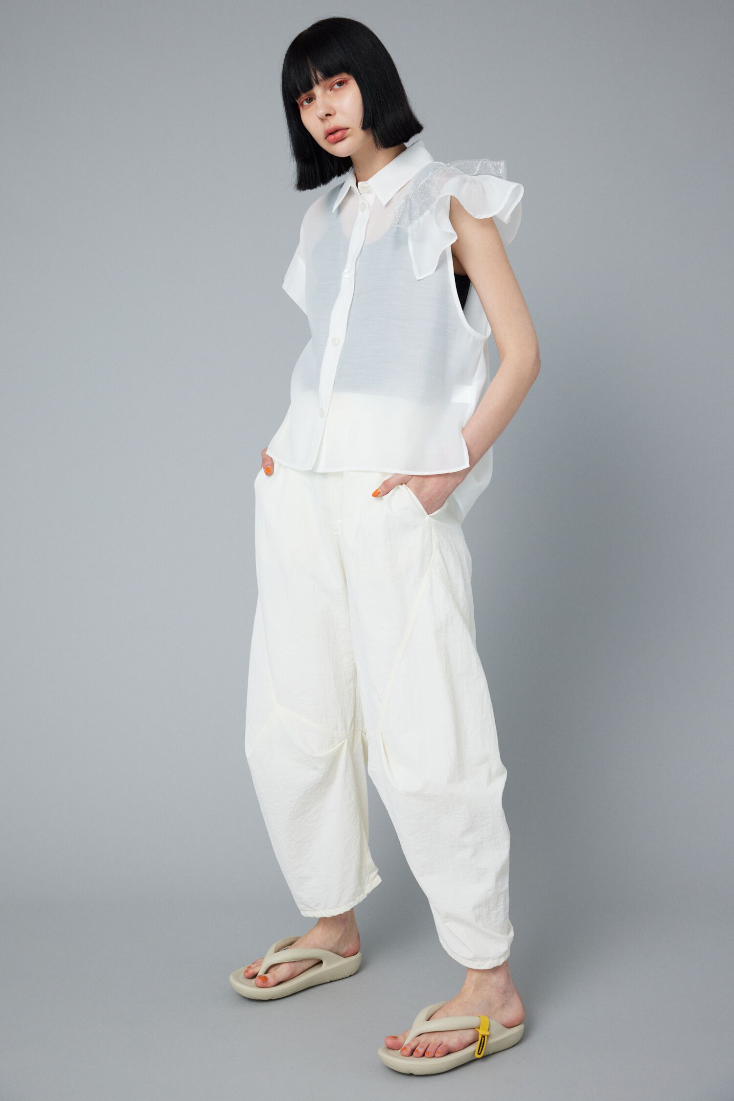 HeRIN.CYE「Many frill sleeve shirt」|シャツ・ブラウス|