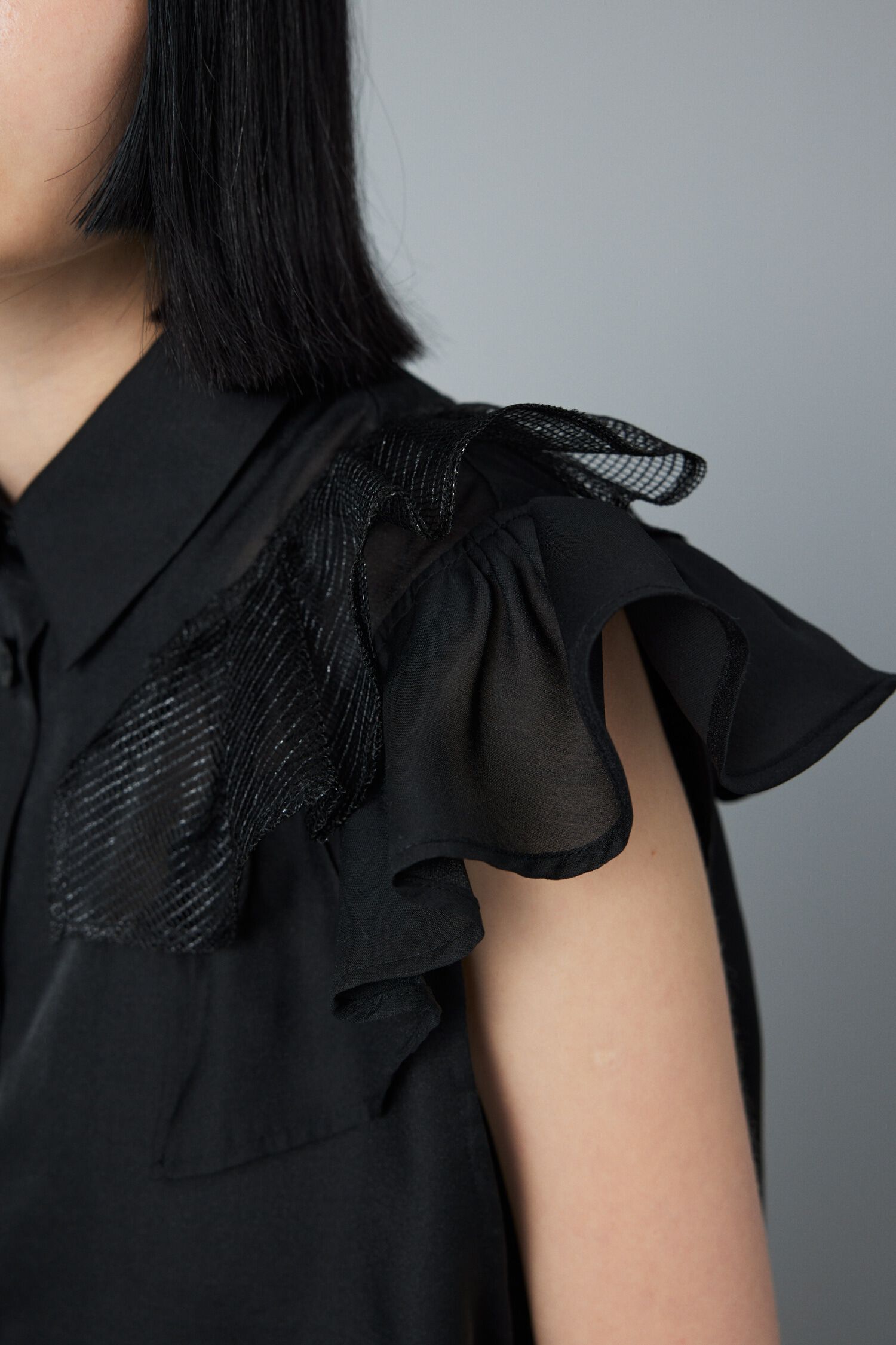 HeRIN.CYE「Many frill sleeve shirt」|シャツ・ブラウス|