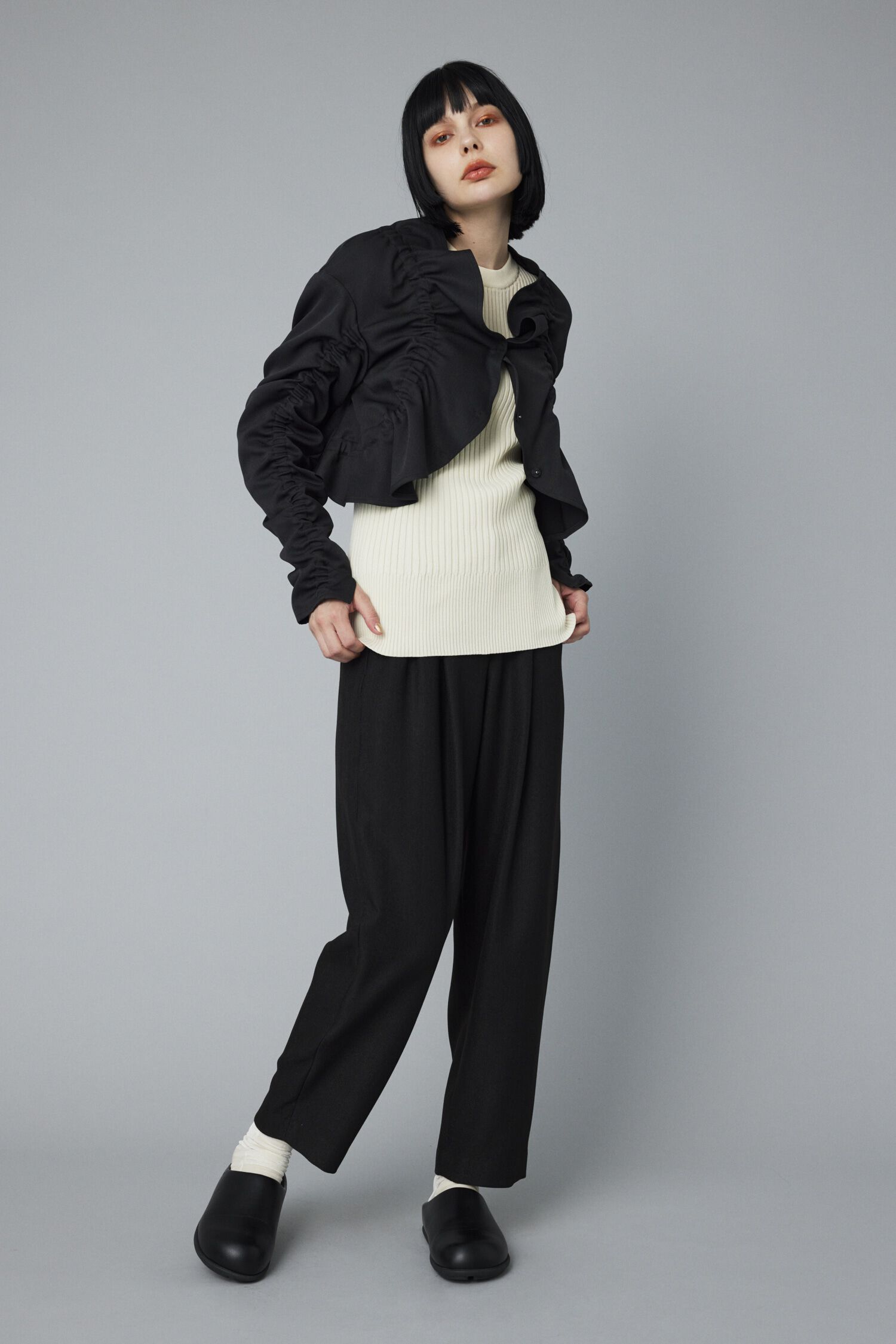 HeRIN.CYE「Shirring jacket」|シャツ・ブラウス|