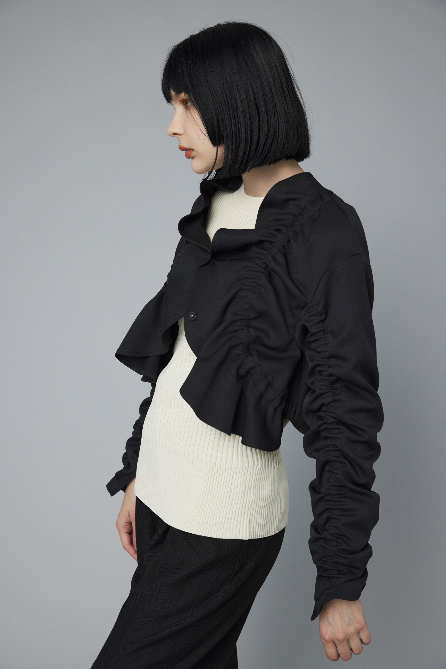 HeRIN.CYE「Shirring jacket」|シャツ・ブラウス|