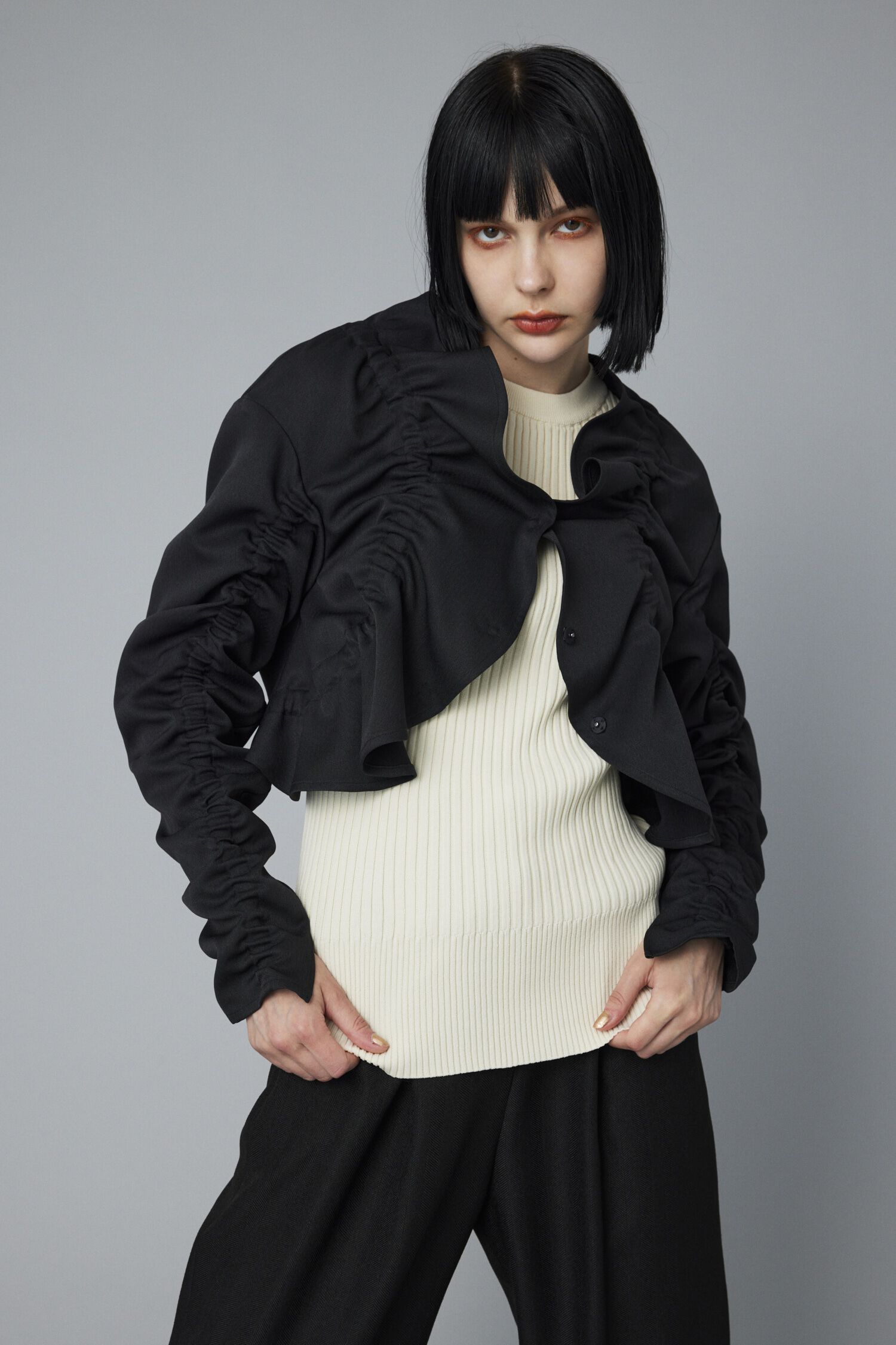 HeRIN.CYE「Shirring jacket」|シャツ・ブラウス|