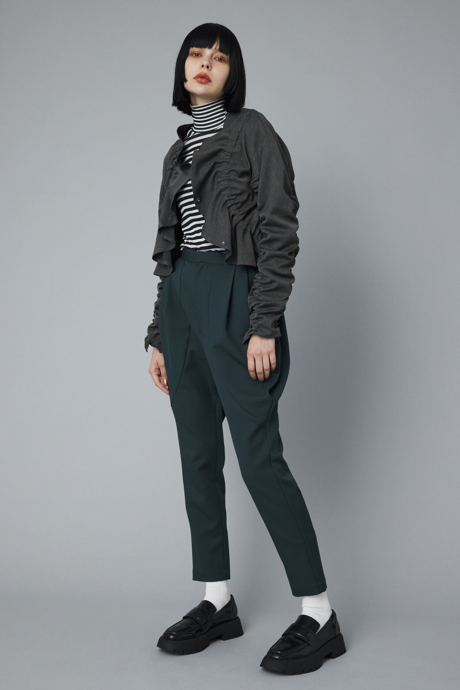 HeRIN.CYE「Shirring jacket」|シャツ・ブラウス|