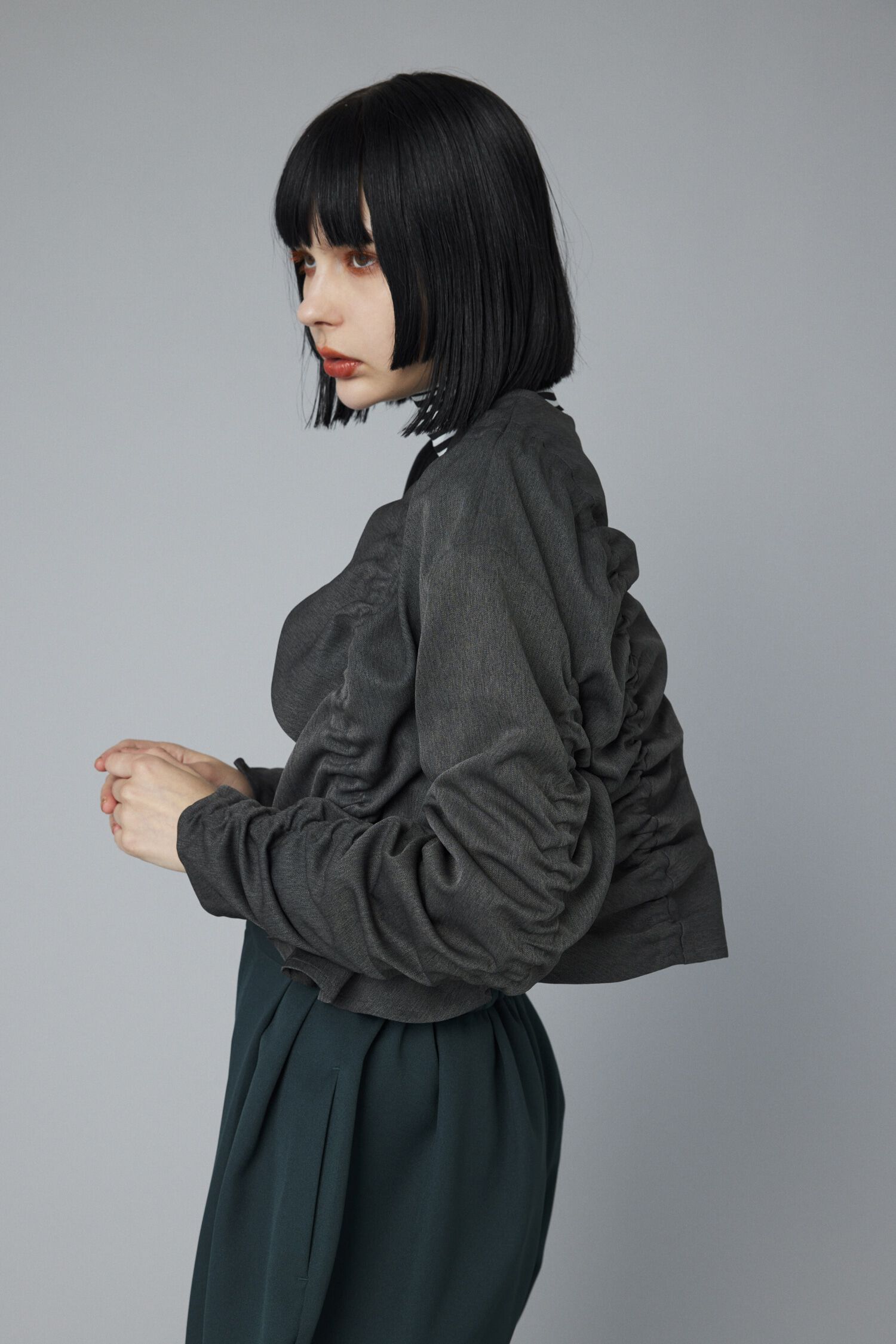 HeRIN.CYE「Shirring jacket」|シャツ・ブラウス|