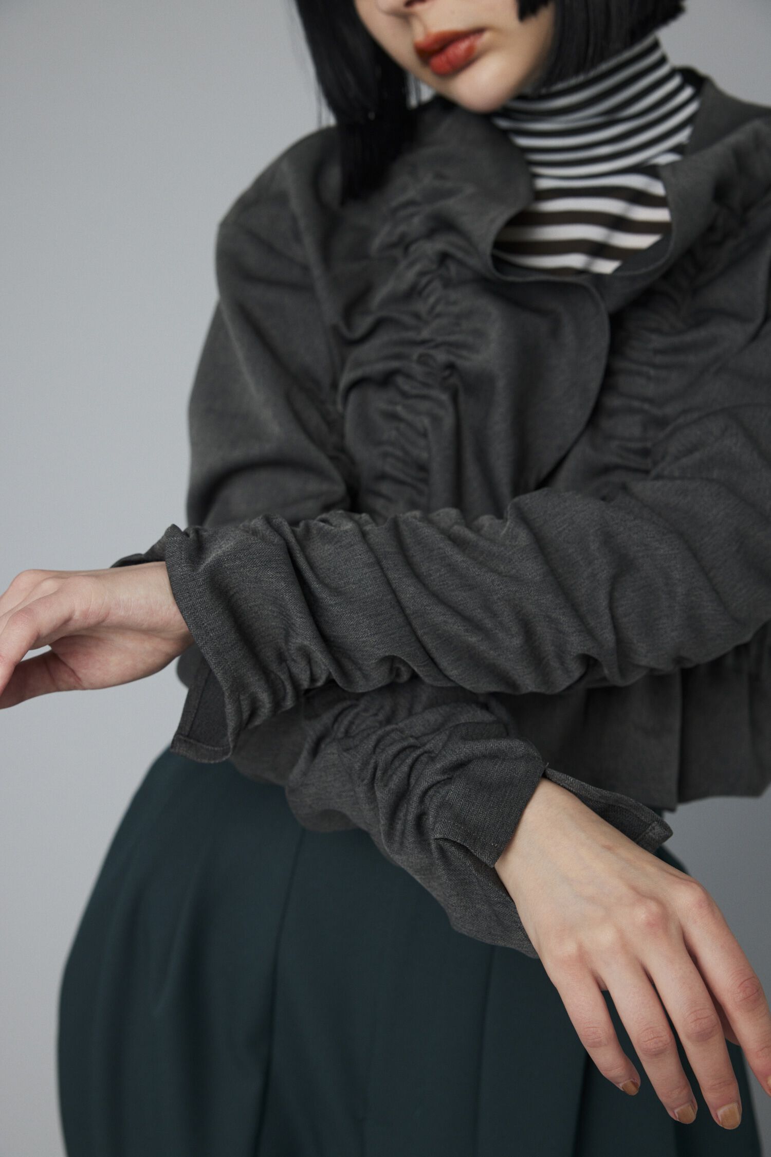 HeRIN.CYE「Shirring jacket」|シャツ・ブラウス|