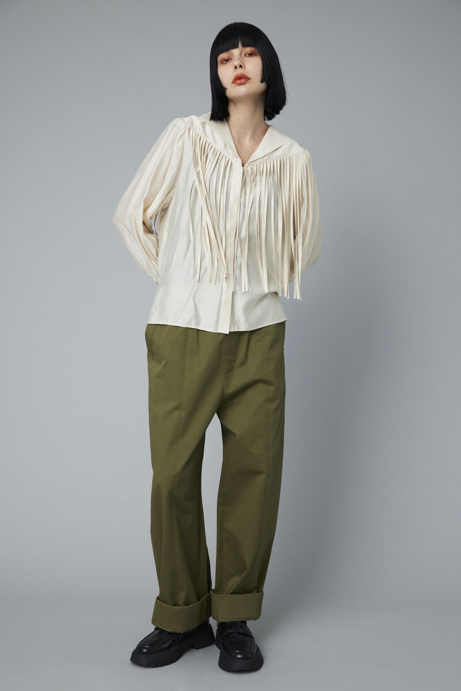 HeRIN.CYE「Fringe tops」|シャツ・ブラウス|
