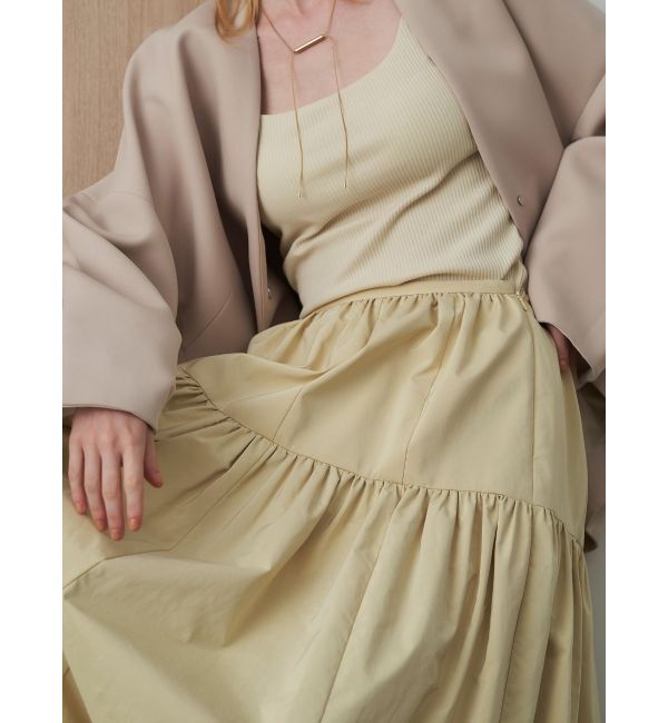 ELENDEEK「PANEL VOLUME GATHER SK」|スカート|