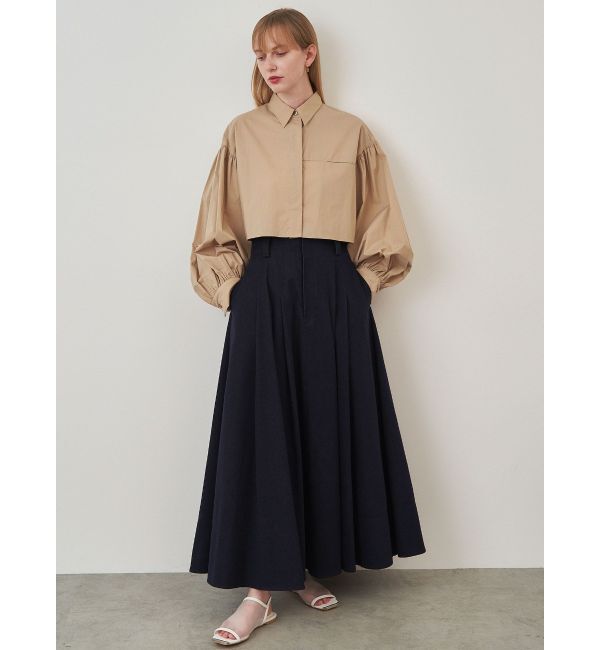 ELENDEEK「DENIM TUCKED SK」|スカート|