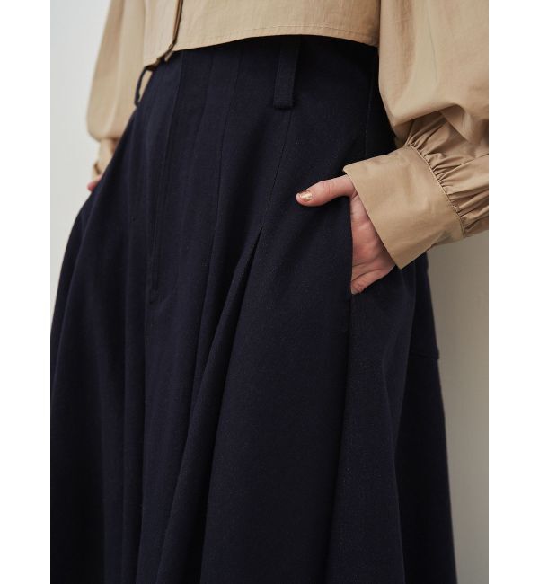 ELENDEEK「DENIM TUCKED SK」|スカート|