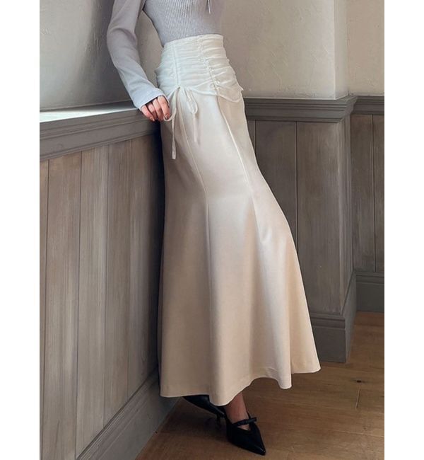 RESEXXY「シアーコルセットマーメイドスカート」|スカート|アイボリー