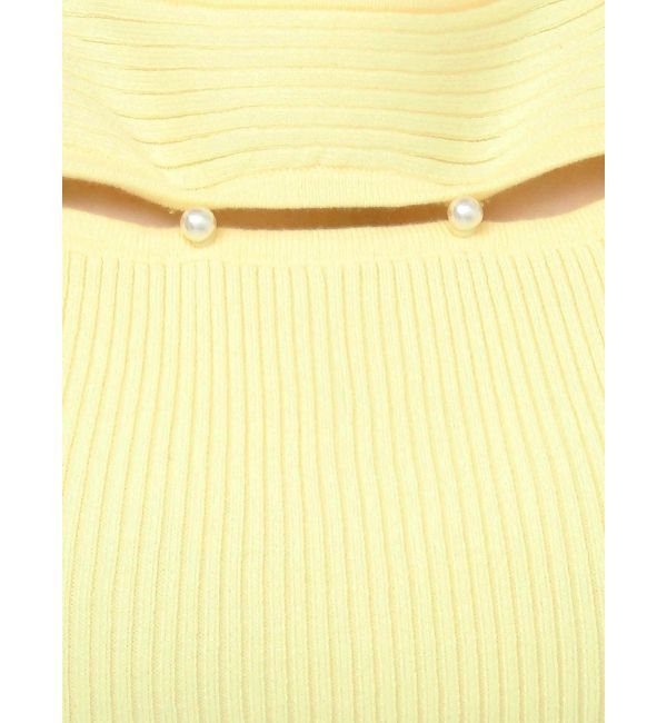 RESEXXY「パールボタンリブニットトップス」|ニット・セーター|
