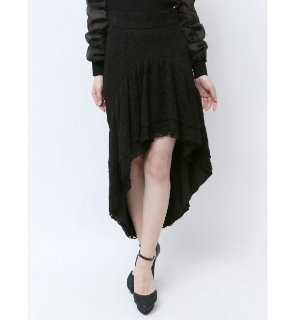 RESEXXY「アシンメトリーレーススカート」|スカート|