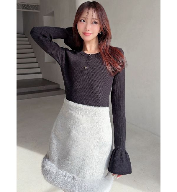 RESEXXY「ヘンリーネックニットトップス」|ニット・セーター|