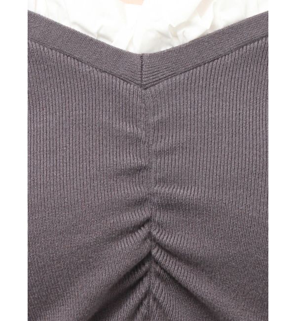 RESEXXY「ホイップフリルVネックニット」|ニット・セーター|