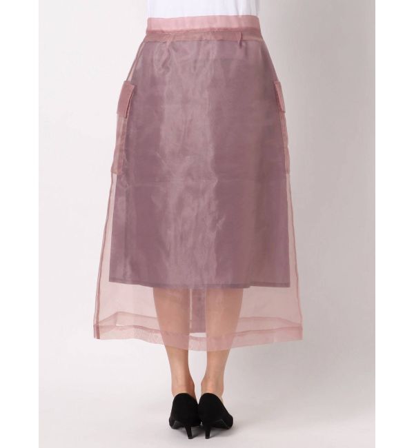 dazzlin「シースルーポケットセミフレアスカート」|スカート|