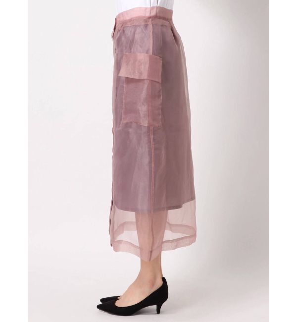 dazzlin「シースルーポケットセミフレアスカート」|スカート|