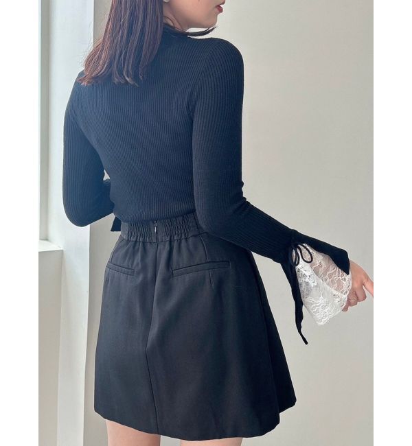 dazzlin「ヘムレースリブニットトップス」|ニット・セーター|