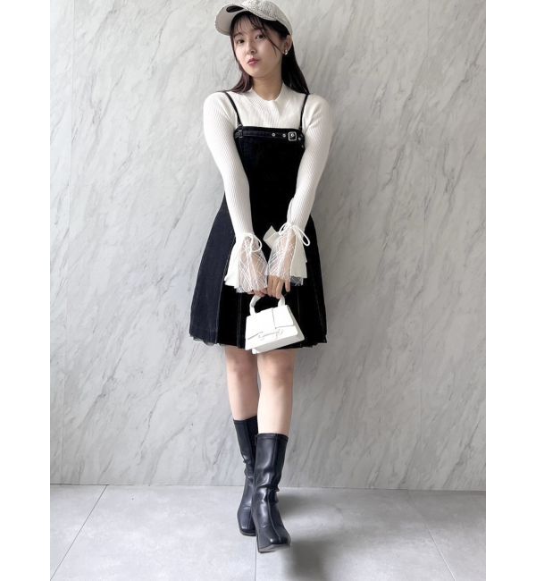 dazzlin「ヘムレースリブニットトップス」|ニット・セーター|