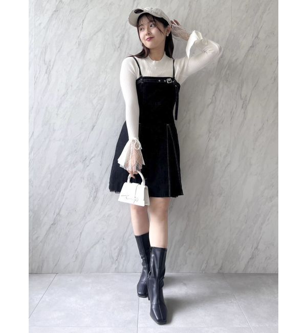 dazzlin「ヘムレースリブニットトップス」|ニット・セーター|