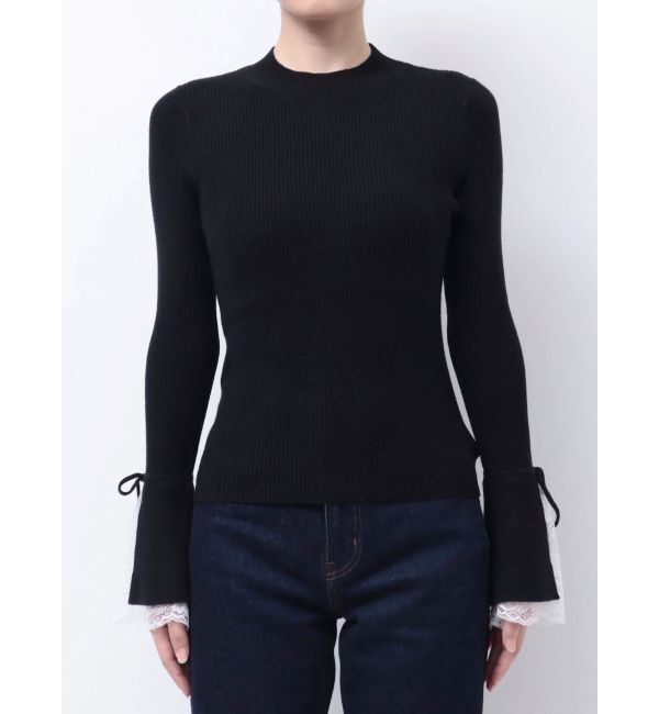 dazzlin「ヘムレースリブニットトップス」|ニット・セーター|