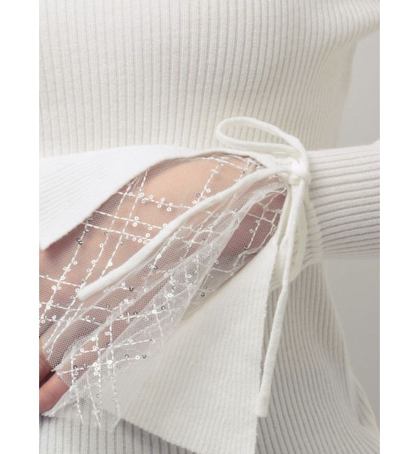 dazzlin「ヘムレースリブニットトップス」|ニット・セーター|