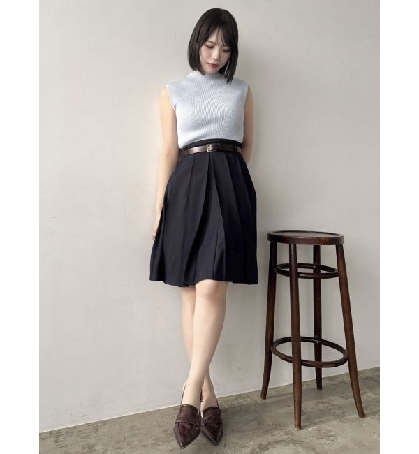 dazzlin「コンパクトノースリラメニットトップス」|ニット・セーター|