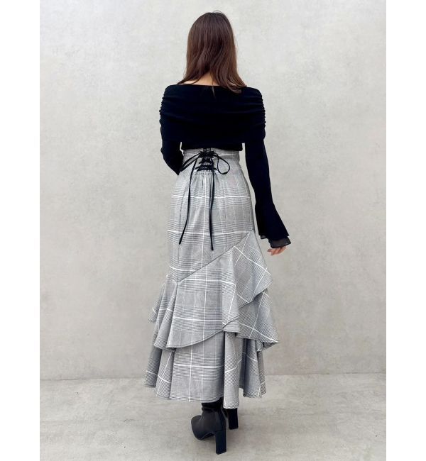 dazzlin「バックレースアップアシメマーメイドスカート」|スカート|