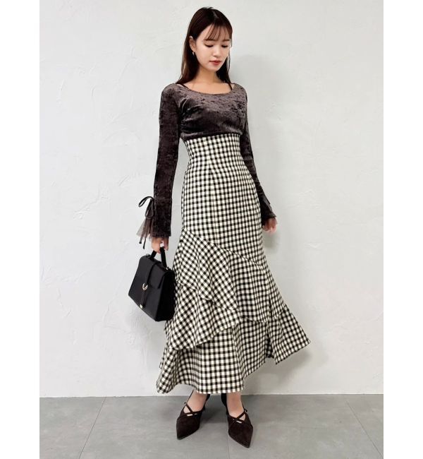 dazzlin「バックレースアップアシメマーメイドスカート」|スカート|