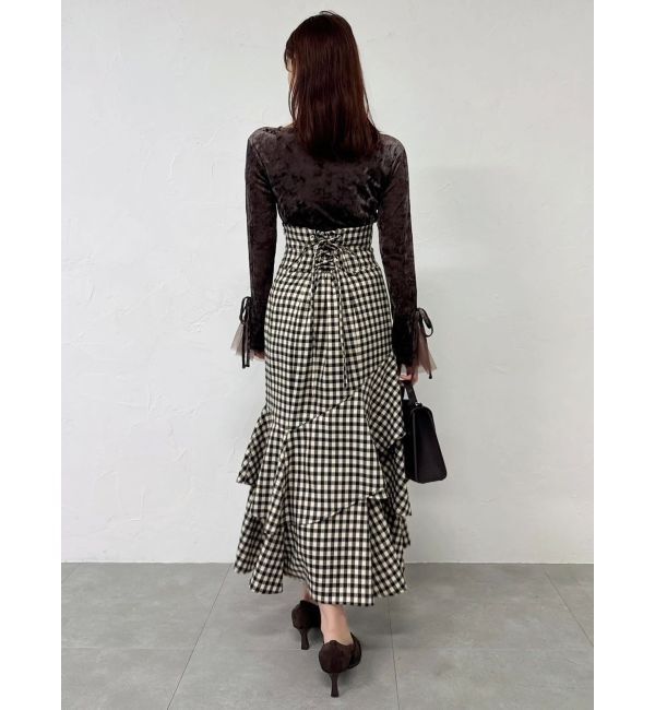 dazzlin「バックレースアップアシメマーメイドスカート」|スカート|