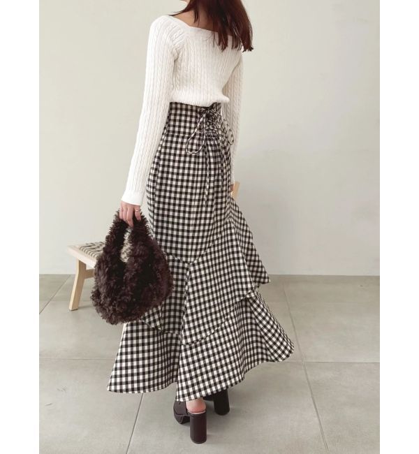 dazzlin「バックレースアップアシメマーメイドスカート」|スカート|