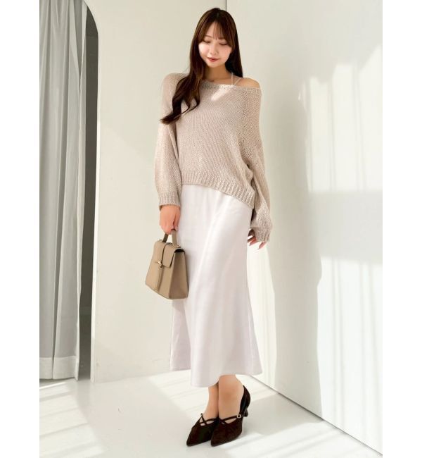 dazzlin「バックリボンスパンコールモヘアタッチニット」|ニット・セーター|