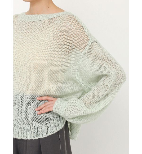 dazzlin「バックリボンスパンコールモヘアタッチニット」|ニット・セーター|