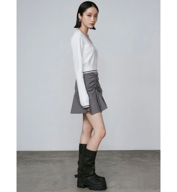 EMODA「ギャザーリボンフレアスカート」|スカート|