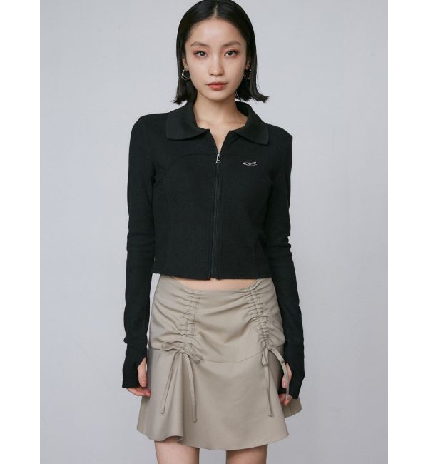 EMODA「ギャザーリボンフレアスカート」|スカート|