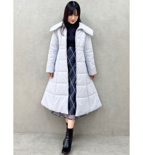 MERCURYDUO「パール付きフレアスリーブリブニット」|ニット・セーター|