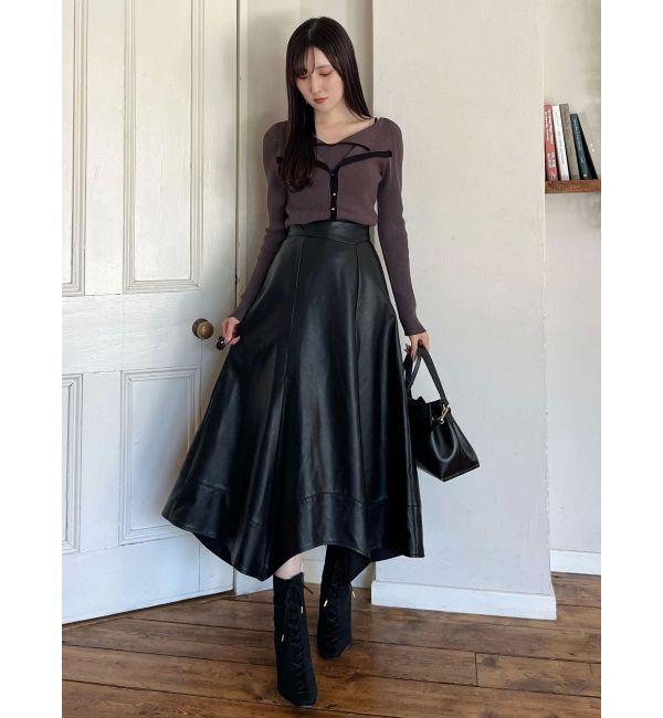 MERCURYDUO「ハンカチヘムフレアスカート」|スカート|