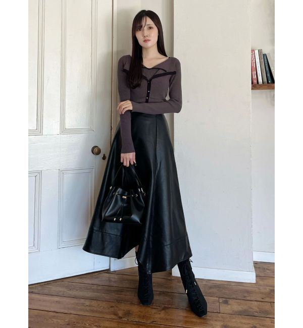 MERCURYDUO「ハンカチヘムフレアスカート」|スカート|