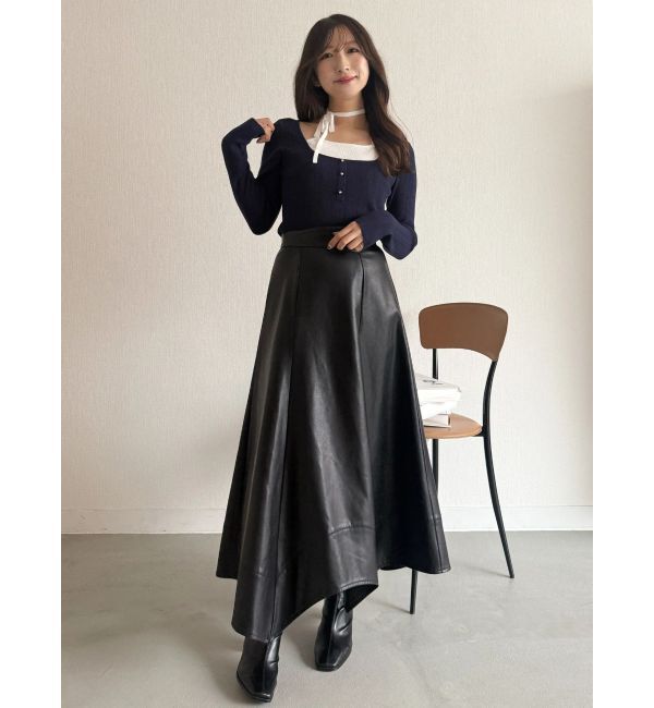 MERCURYDUO「ハンカチヘムフレアスカート」|スカート|