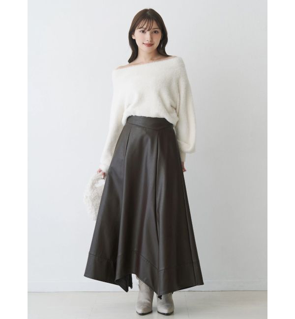 MERCURYDUO「ハンカチヘムフレアスカート」|スカート|