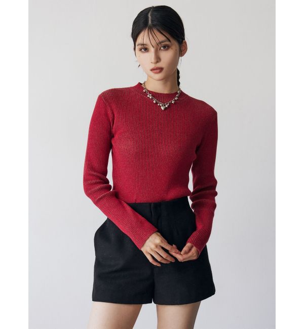 MURUA「メランジバイカラーリブニット」|ニット・セーター|