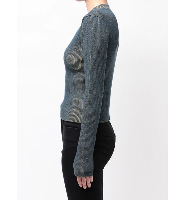 MURUA「メランジバイカラーリブニット」|ニット・セーター|