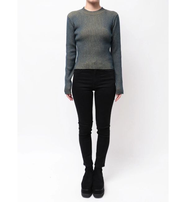 MURUA「メランジバイカラーリブニット」|ニット・セーター|