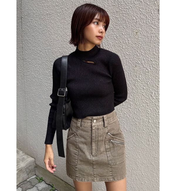 MURUA「クロスリブニット」|ニット・セーター|