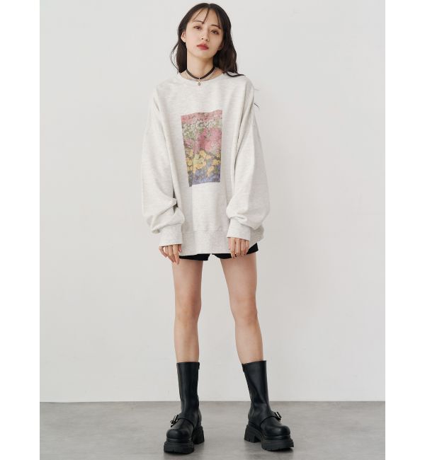 MURUA「フラワールーズスウェット」|スウェット・ジャージ|