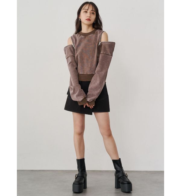 MURUA「2WAYジップスウェット」|スウェット・ジャージ|