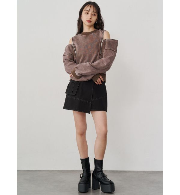 MURUA「2WAYジップスウェット」|スウェット・ジャージ|