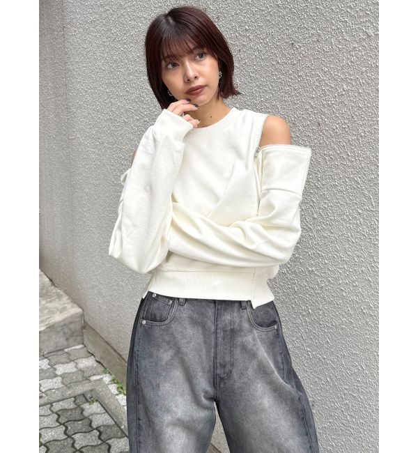 MURUA「2WAYジップスウェット」|スウェット・ジャージ|