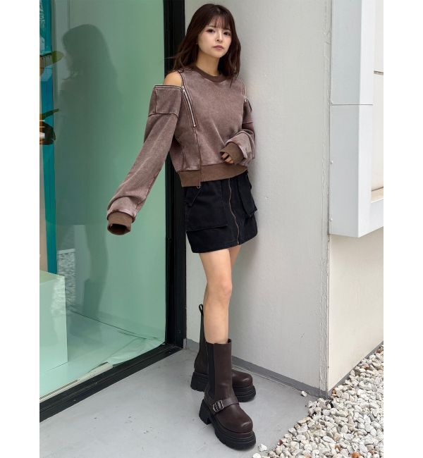 MURUA「2WAYジップスウェット」|スウェット・ジャージ|