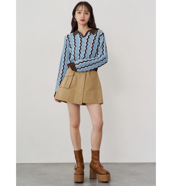 MURUA「ウェーブパターンリブニット」|ニット・セーター|